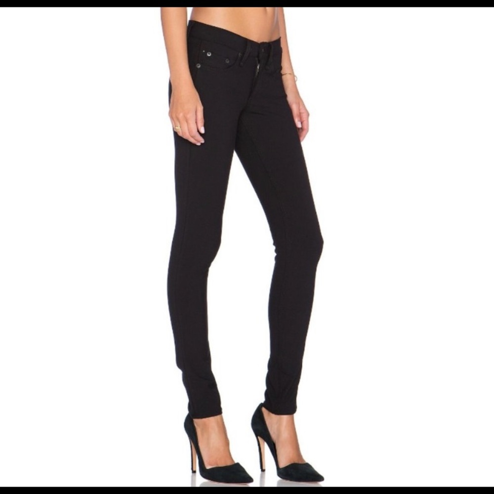 rag & bone Jet Black Skinny Jeans